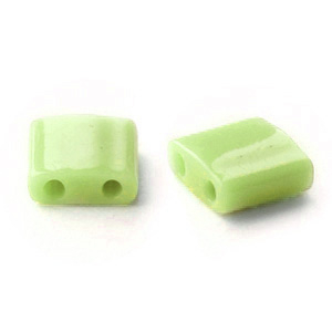 Miyuki beads tila 5x5mm Opaque Luster Chartreuse Green TL-439