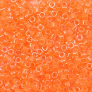 Miyuki beads delica's 11/0 Luminous Creamsicle Orange DB-2033