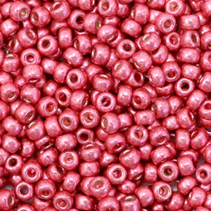 Miyuki seed beads 8/0 Duracoat Galvanized Light Cranberry red 8-4211