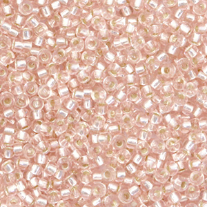 Miyuki seed beads 11/0 Silverlined Light Blush Beige 11-23