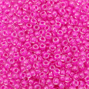 Miyuki seed beads 11/0 Inside Color Luster Fuchsia 11-209