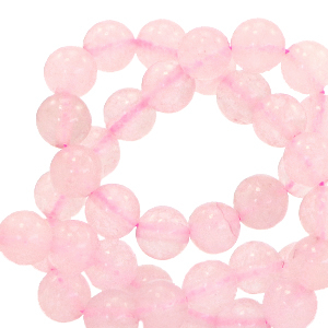 Natural stone beads Quartz 4mm Ice Pink