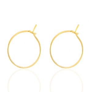 Stainless steel earrings 15mm Gold