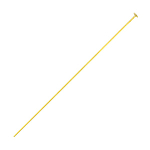 Stainless steel findings headpins 50mm Gold