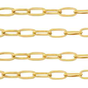 Stainless Steel findings belcher chain anchor cable links Gold