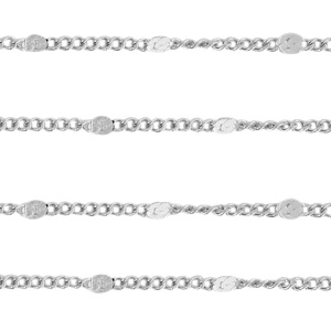 Stainless steel findings belcher chain Silver