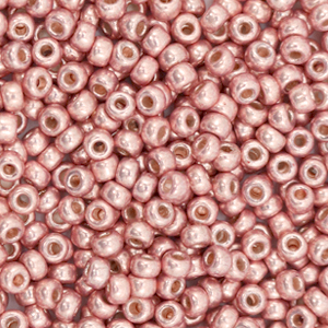 Miyuki seed beads 8/0 Duracoat Galvanized Dark Coral Pink 8-4209