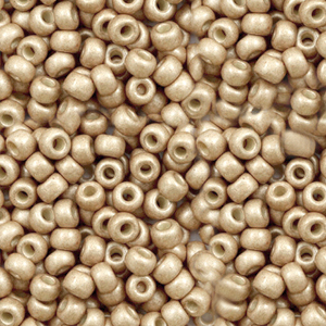 Miyuki seed beads 8/0 Duracoat Galvanized Matte Champagne 8-4204F