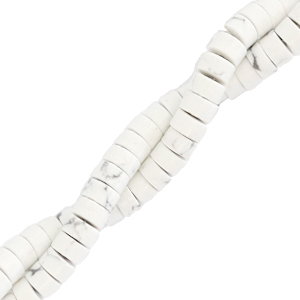 Natural stone beads disc 4mm Marble Beige