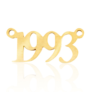 Stainless steel charms/connector year 1993 Gold