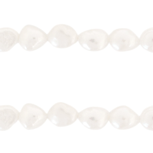 BQ Freshwater pearls nugget oval 10x9mm Natural White