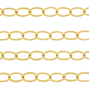 Stainless Steel findings belcher chain anchor cable links Gold