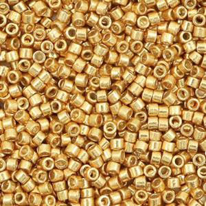 Miyuki beads delica's 11/0 Galvanized Yellow Gold DB-410