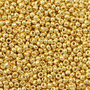 Miyuki seed beads 11/0 24kt Gold Plated 11-191