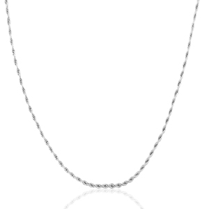 Stainless steel necklaces chain link Silver