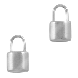 Stainless steel charms lock Silver
