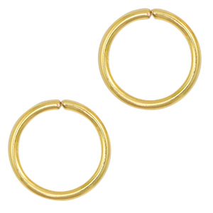 Stainless steel findings jump ring 5mm Gold