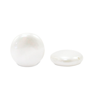 Shell pearl shine bead round 12mm White