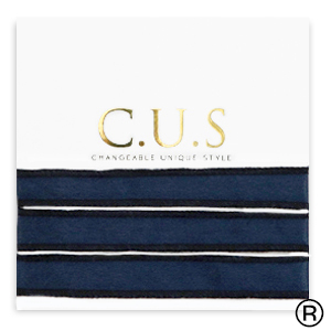 C.U.S&reg; jewellery ribbon Shiny Intense Dark Blue