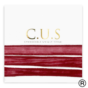 C.U.S&reg; jewellery ribbon Ruby Pink