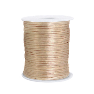 Satin wire 1.5mm Champagne Beige