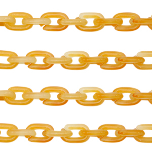 Acrylic chain 15mm Amber Orange