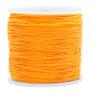 Macram&eacute; bead cord 0.8mm Tropical Orange
