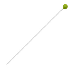 DQ European metal findings headpin 52mm Antique Silver-Green (nickel free)