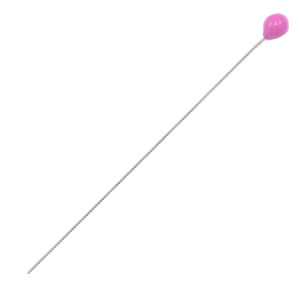 DQ European metal findings headpin 52mm Antique Silver-Pink (nickel free)