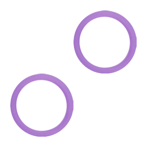 Rubber ends Purple