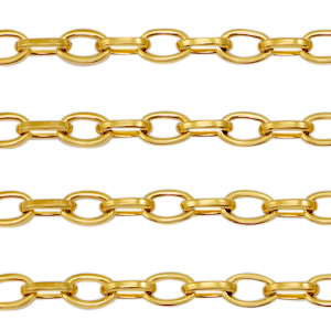 Stainless steel belcher chain anchor cable Gold