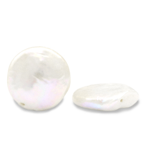 BQ Freshwater pearls coin Natural White