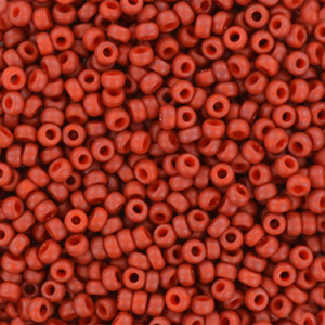 Miyuki seed beads 11/0 Opaque Matte Terra Cotta Red 11-1236