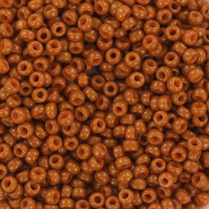 Miyuki seed beads 11/0 Duracoat Opaque Persimmon Brown 11-4458