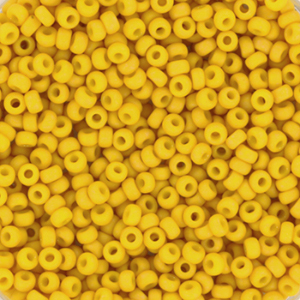 Miyuki seed beads 11/0 Opaque Matte Canary Yellow 11-2311