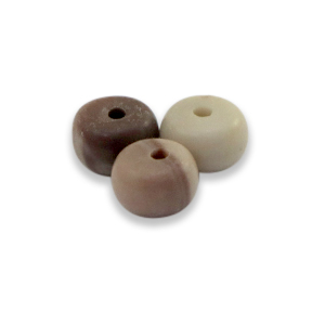 Natural stone beads rondelle 6x4mm Multicolour Stone Grey