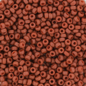 Miyuki seed beads 11/0 Opaque Matte Burnt Sienna Red 11-2315
