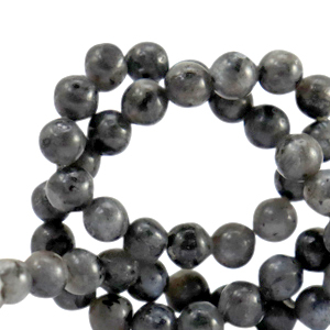 Natural stone beads Labradorite 8mm Anthracite Black