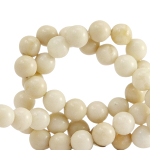Natural stone beads Calcite and Marble 6mm Beige