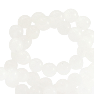 Natural stone beads Quartz 4mm White