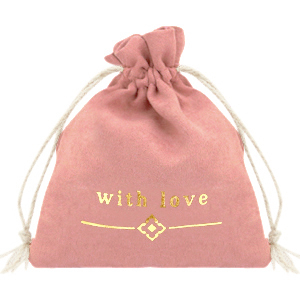 Jewellery Bag "with love" Vintage Pink-Gold
