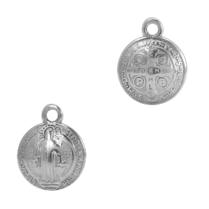 DQ European metal charms religion 12mm Antique Silver (nickel free)