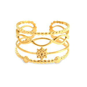 Stainless steel rings Gold