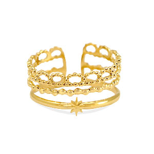 Stainless steel rings Gold