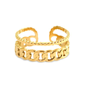 Stainless steel rings Gold