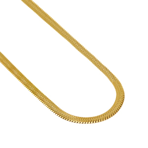 Stainless steel necklaces snake Gold