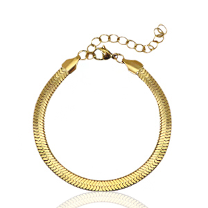 Stainless steel bracelets snake Gold
