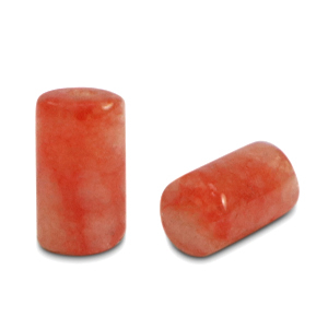Natural stone beads Quartz tubes Agate Red