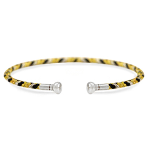 C.U.S&reg; jewellery bangle bracelet Yellow-Black-Silver