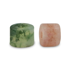 Natural stone beads Chalcedony (Quartz) disc 3x2mm Multicolour Green